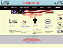 Tablet Screenshot of kashmir-inc.com